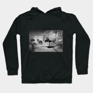 60s car chase movie, or something Hoodie